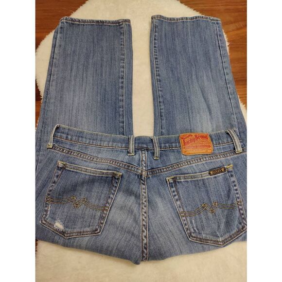 Lucky Brand Intentionally Distressed Cropped Jeans - Picture 1 of 5